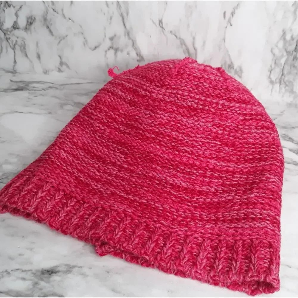 Oshkosh Pink Girls 7-12 Kids Sweater Hat Beanie pompom‎ top